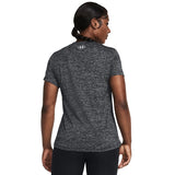 Under Armour Tech V-Neck Twist Short Sleeve Women's Running Tee - Black