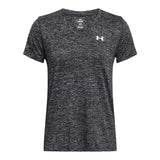 Under Armour Tech V-Neck Twist Short Sleeve Women's Running Tee - Black
