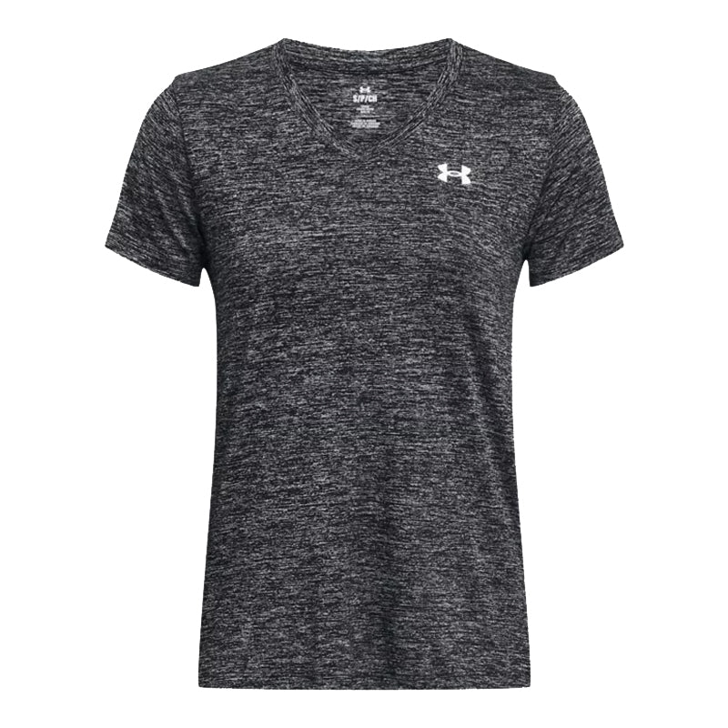 Under Armour Tech V-Neck Twist Short Sleeve Women's Running Tee - Black