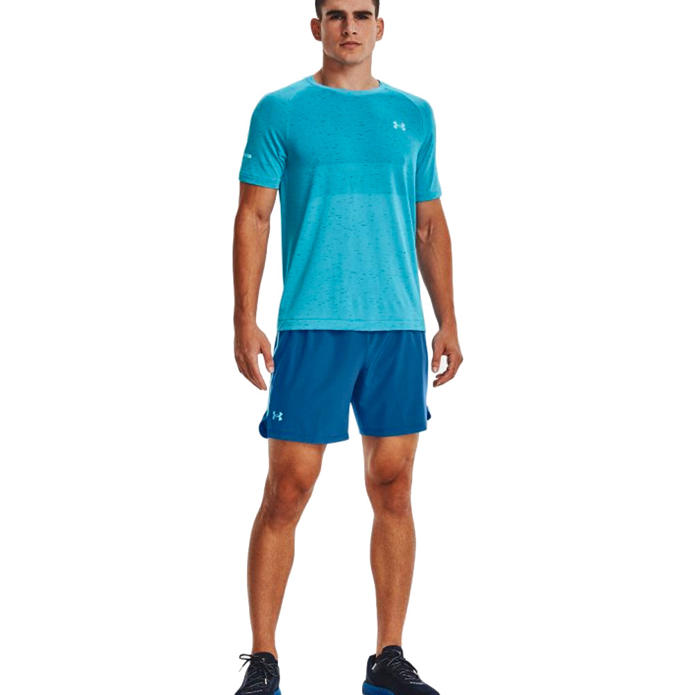 Under Armour Launch 7inch Men's Running Short - Black/White Reflective
