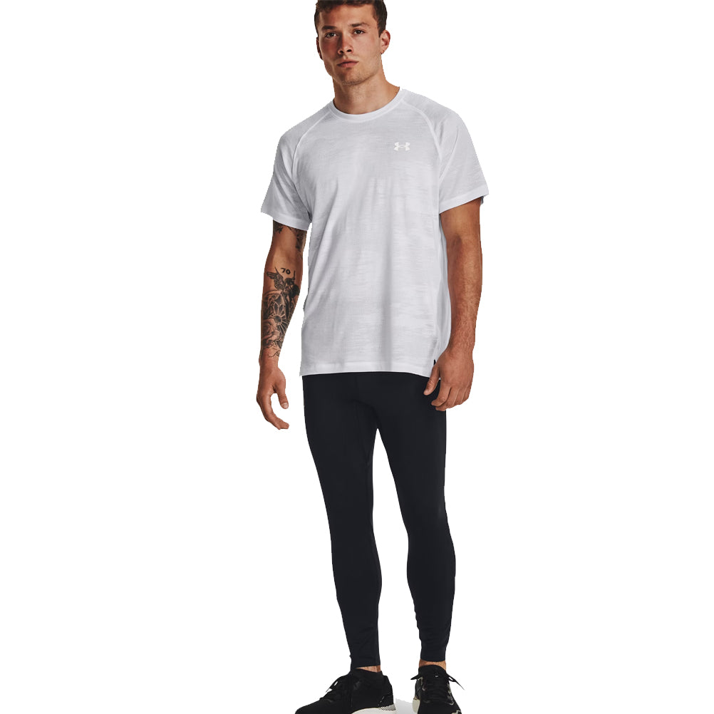 Under Armour Qualifier Elite Men's Running Tight - Black/Steel/Reflective