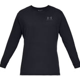 Under Armour Left Chest Long Sleeve Men's Running Top - Black/Black
