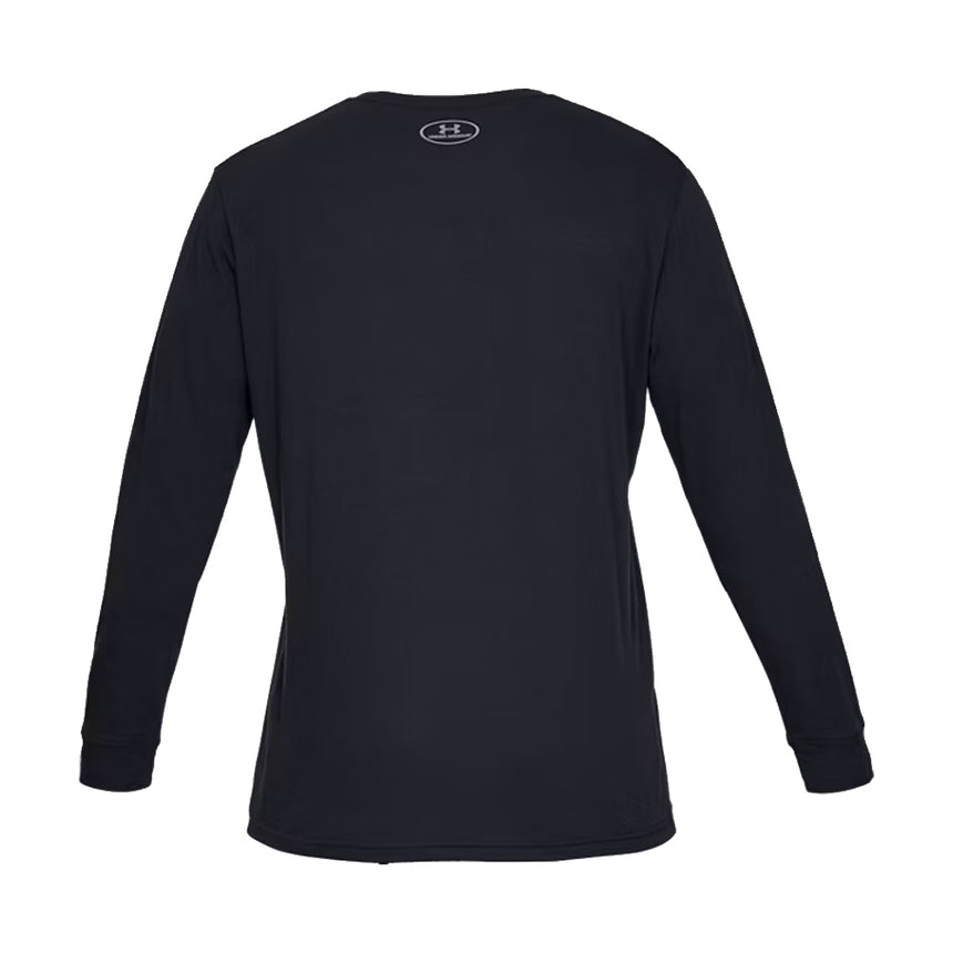 Under Armour Left Chest Long Sleeve Men's Running Top - Black/Black