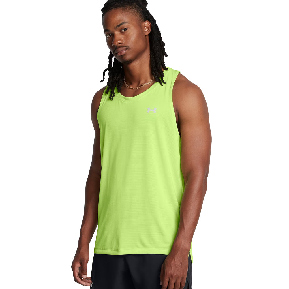 Under Armour Streaker Men's Running Singlet - Morph Green/Reflective