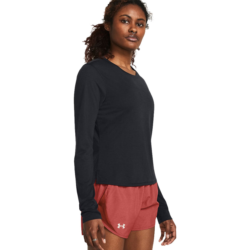 Under Armour Launch Long Sleeve Women's Running Top - Black/Reflective