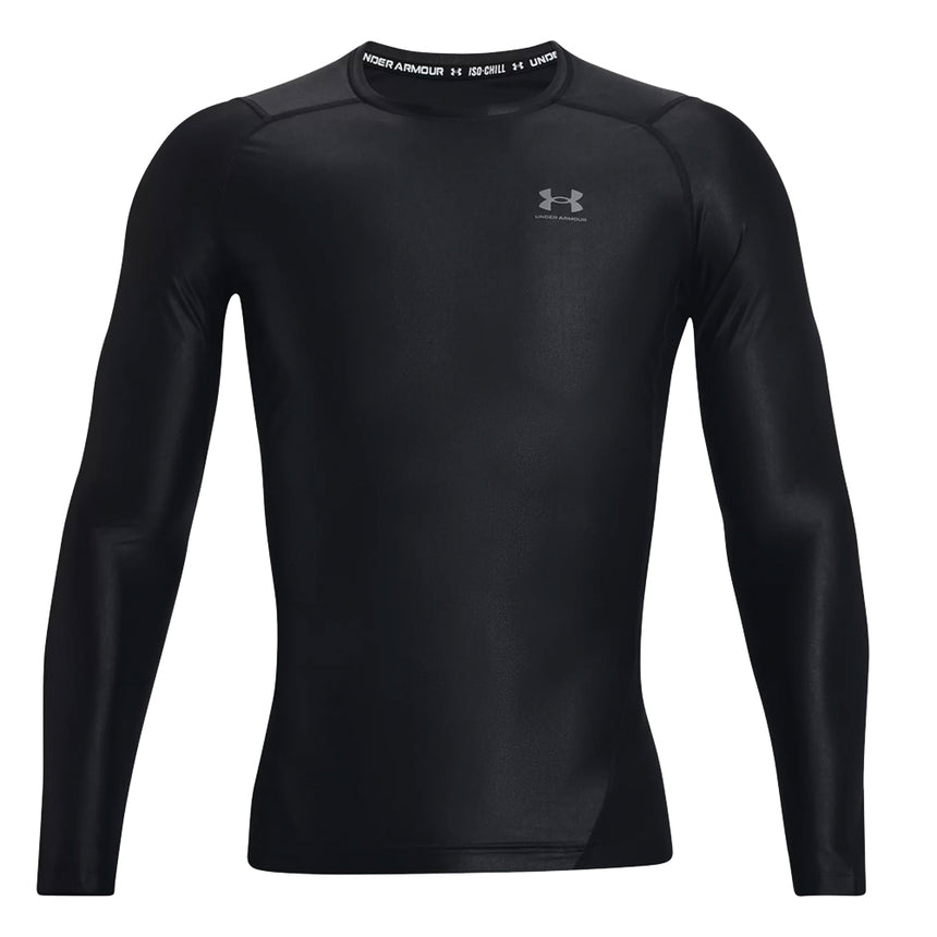 Under Armour Men's IsoChill Compression Long Sleeve Top - Black/Pitch Grey