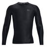 Under Armour Men's IsoChill Compression Long Sleeve Top - Black/Pitch Grey