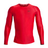 Under Armour Men's IsoChill Compression Long Sleeve Top - Radio Red/Chestnut Red