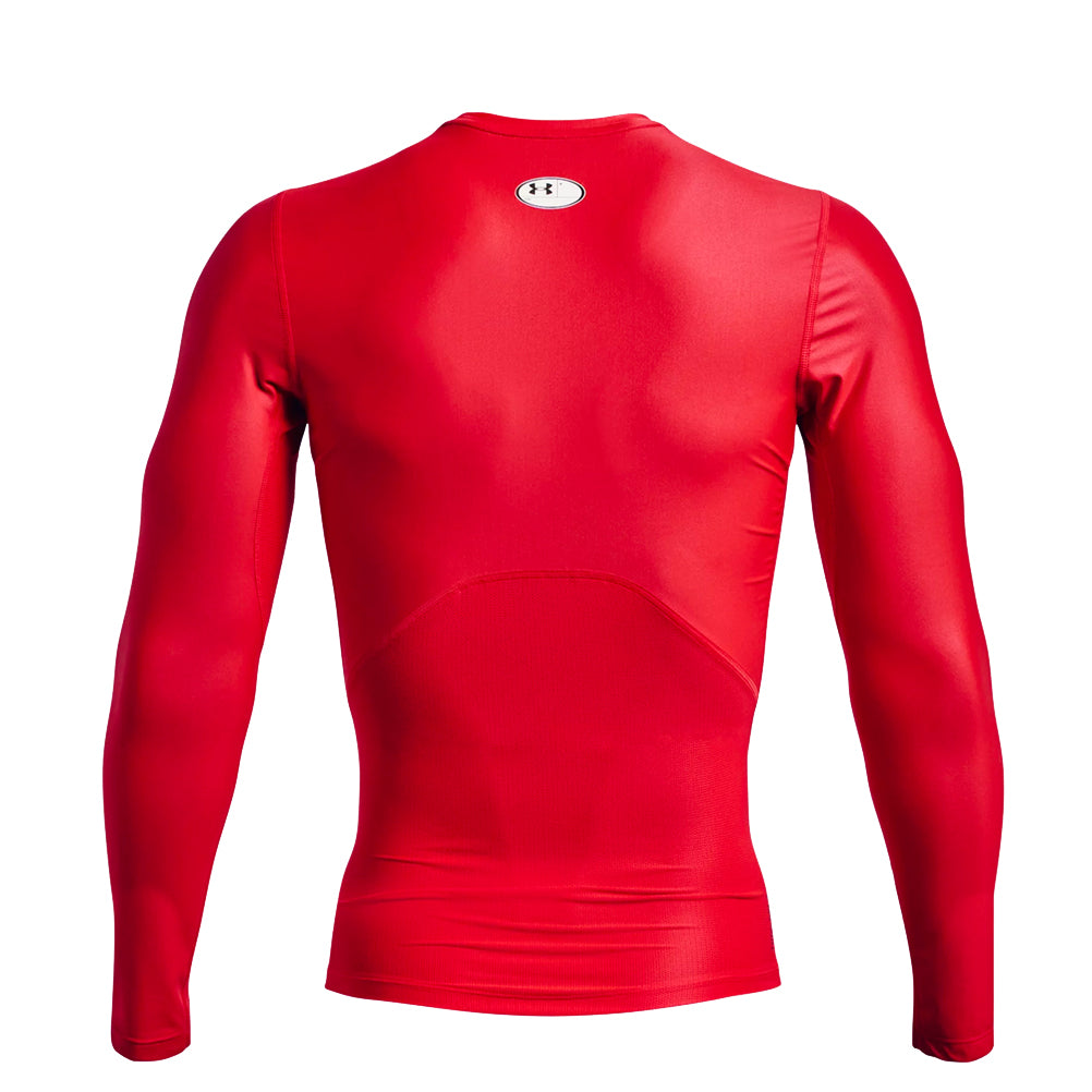 Under Armour Men's IsoChill Compression Long Sleeve Top - Radio Red/Chestnut Red