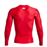 Under Armour Men's IsoChill Compression Long Sleeve Top - Radio Red/Chestnut Red
