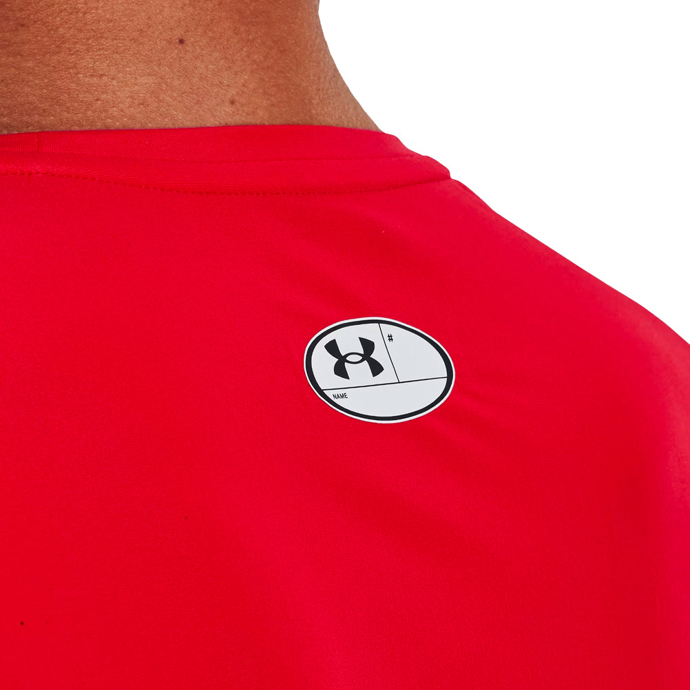 Under Armour Men's IsoChill Compression Long Sleeve Top - Radio Red/Chestnut Red