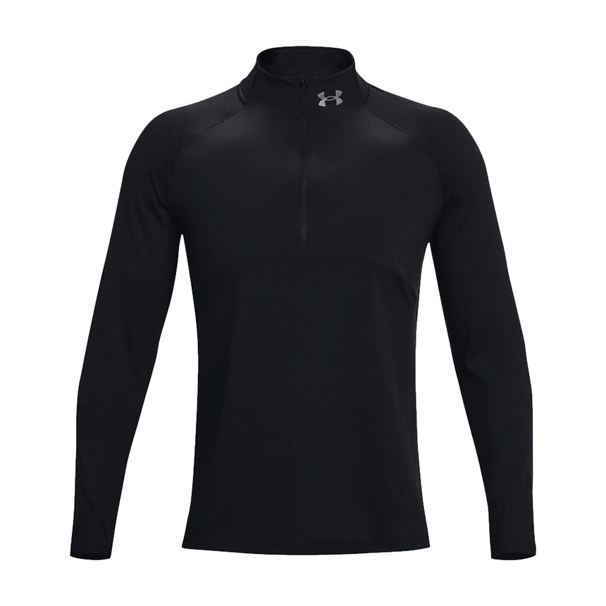 Under Armour Qualifier 2.0 Half-Zip Long Sleeve Men's Running Top - Black/Reflective