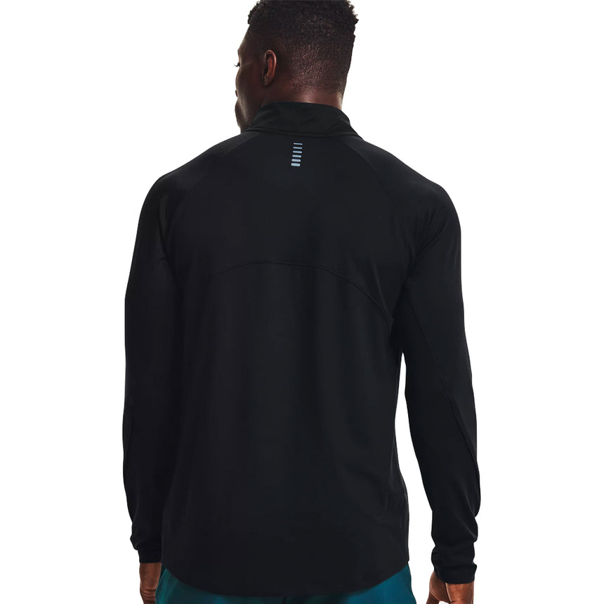 Under Armour Qualifier 2.0 Half-Zip Long Sleeve Men's Running Top - Black/Reflective