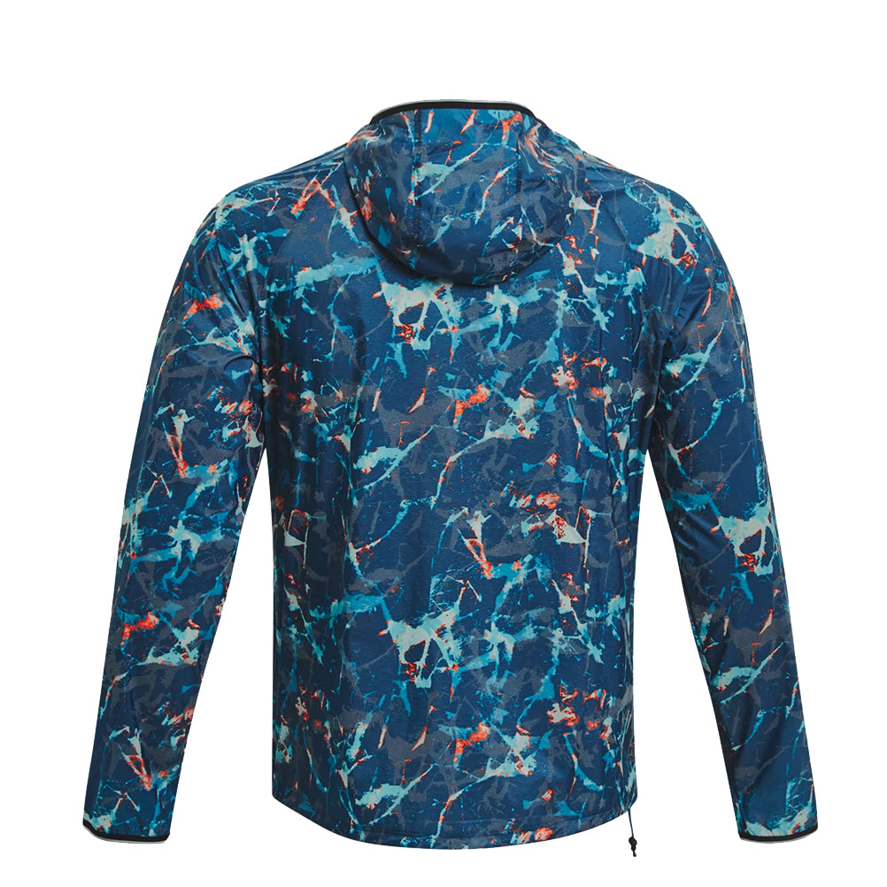 Under Armour Storm OutRun the Cold Men's Running Jacket - Petrol Blue/Reflective