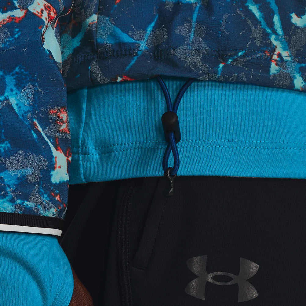 Under Armour Storm OutRun the Cold Men's Running Jacket - Petrol Blue/Reflective