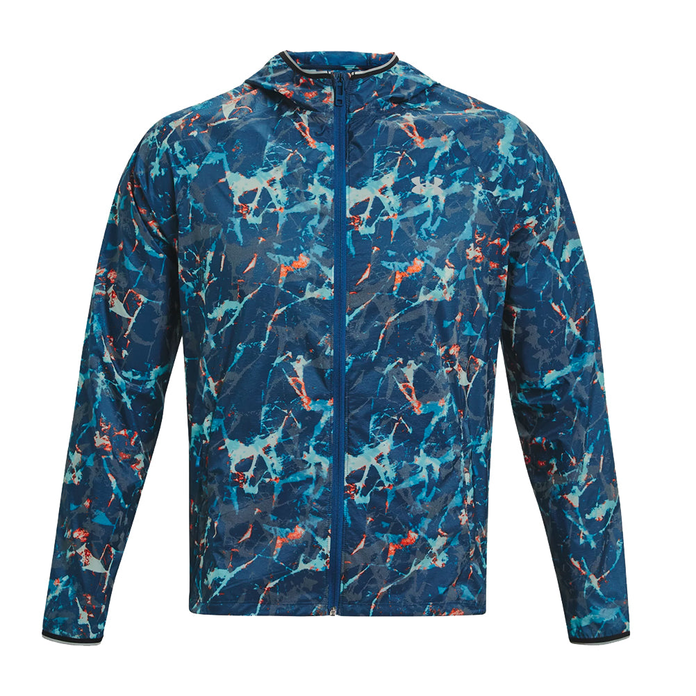 Under Armour Storm OutRun the Cold Men's Running Jacket - Petrol Blue/Reflective