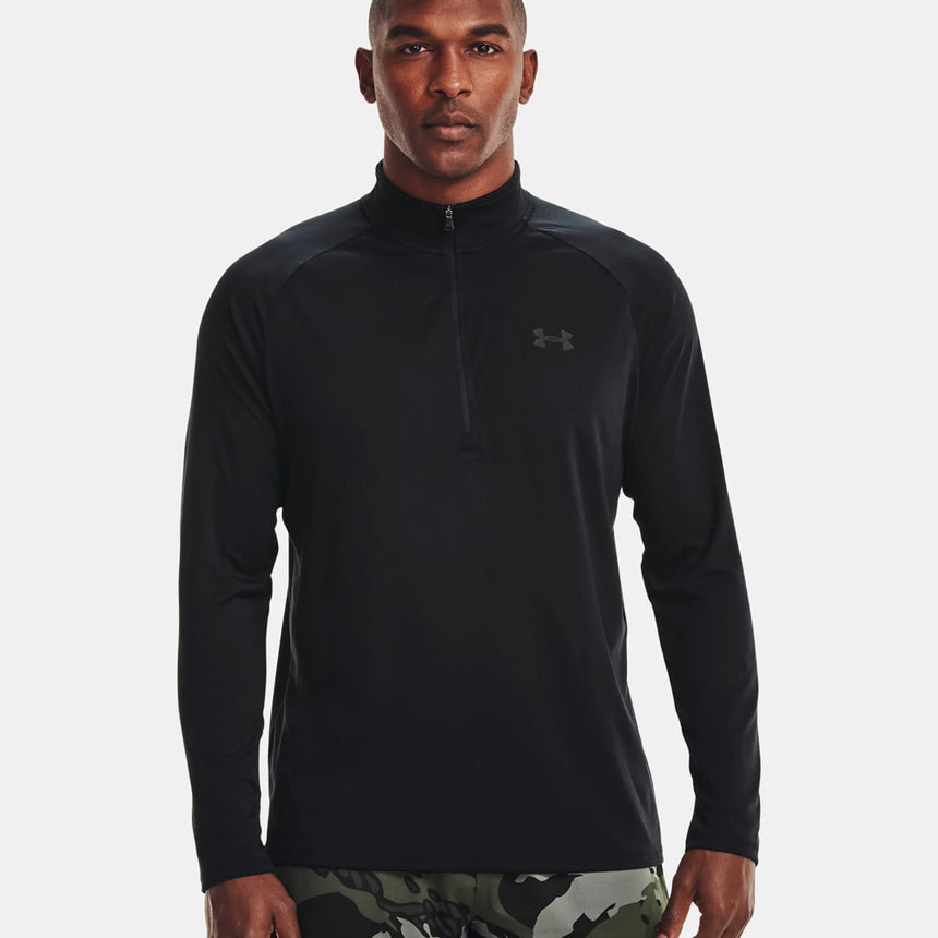 Under Armour Tech 2.0 Halfzip Men's Running Top - Black/Charcoal