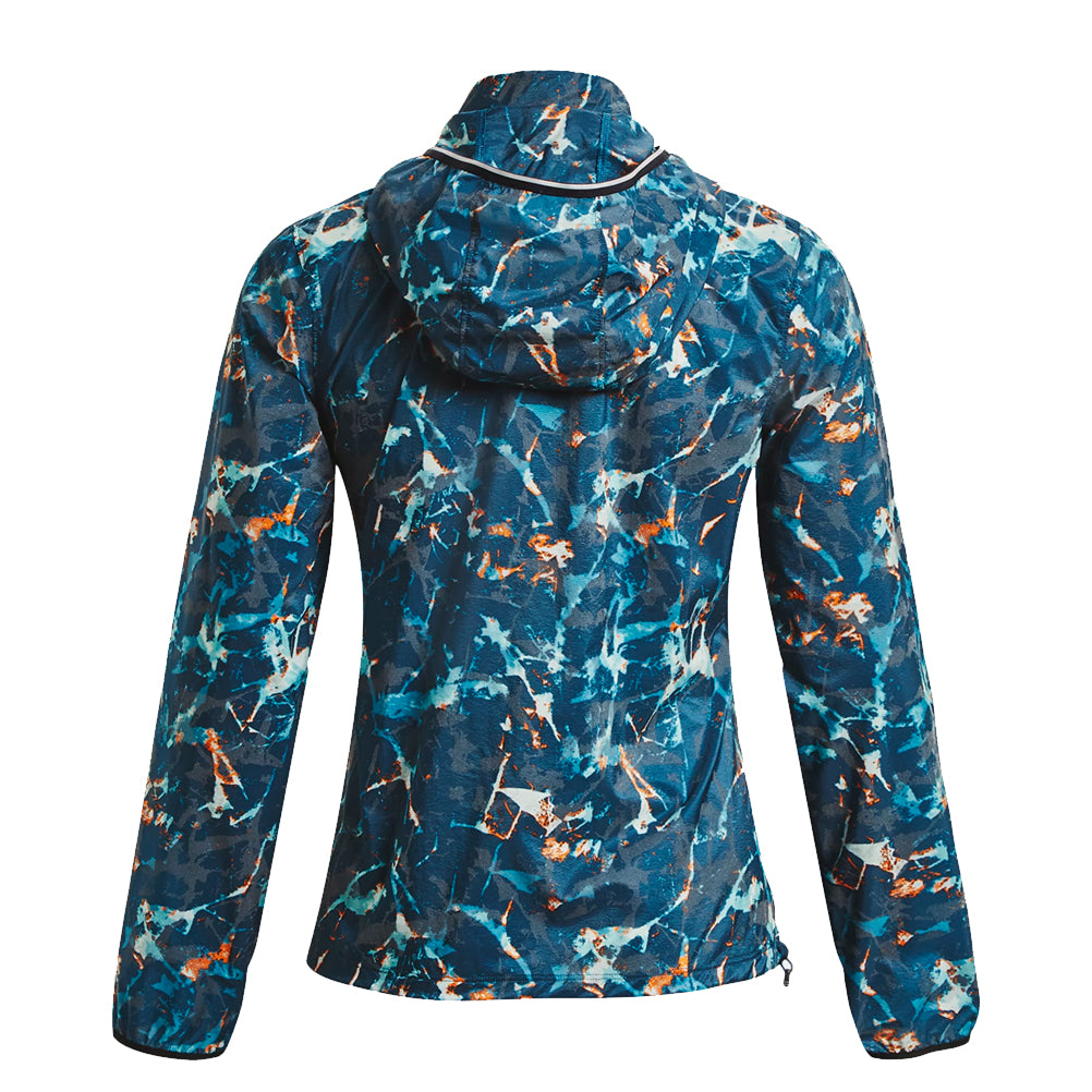Under Armour Storm OutRun the Cold Women's Running Jacket - Petrol Blue/Reflective