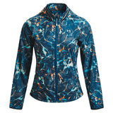 Under Armour Storm OutRun the Cold Women's Running Jacket - Petrol Blue/Reflective