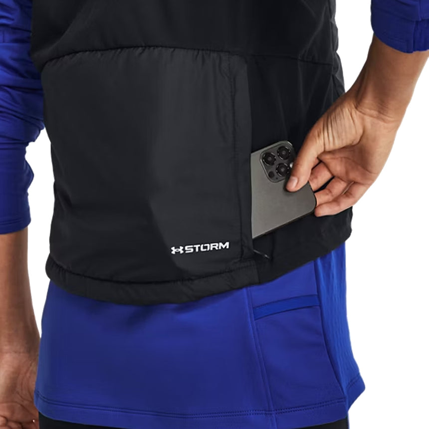 Under Armour Storm Run Vest Running Jacket - Black/Reflective