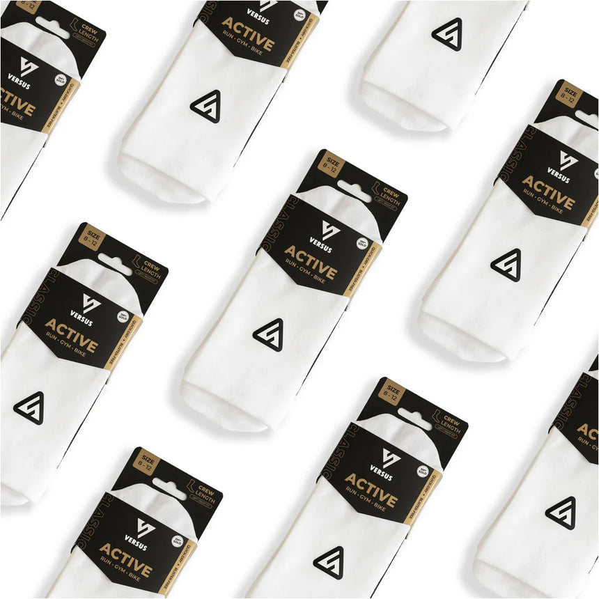 Versus Active Crew tab white flat multi