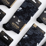 Versus Active Crew Sock - Black Viper