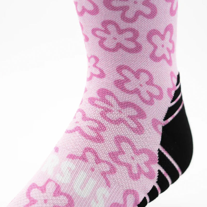 Versus Active Crew Sock - Pink Flower Power