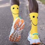 Versus Active Crew Sock - Yellow Smile