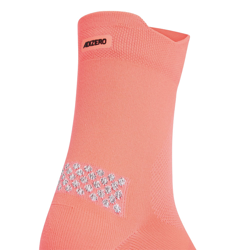 Adidas adizero Quarter Running Sock - Solar Turbo/black