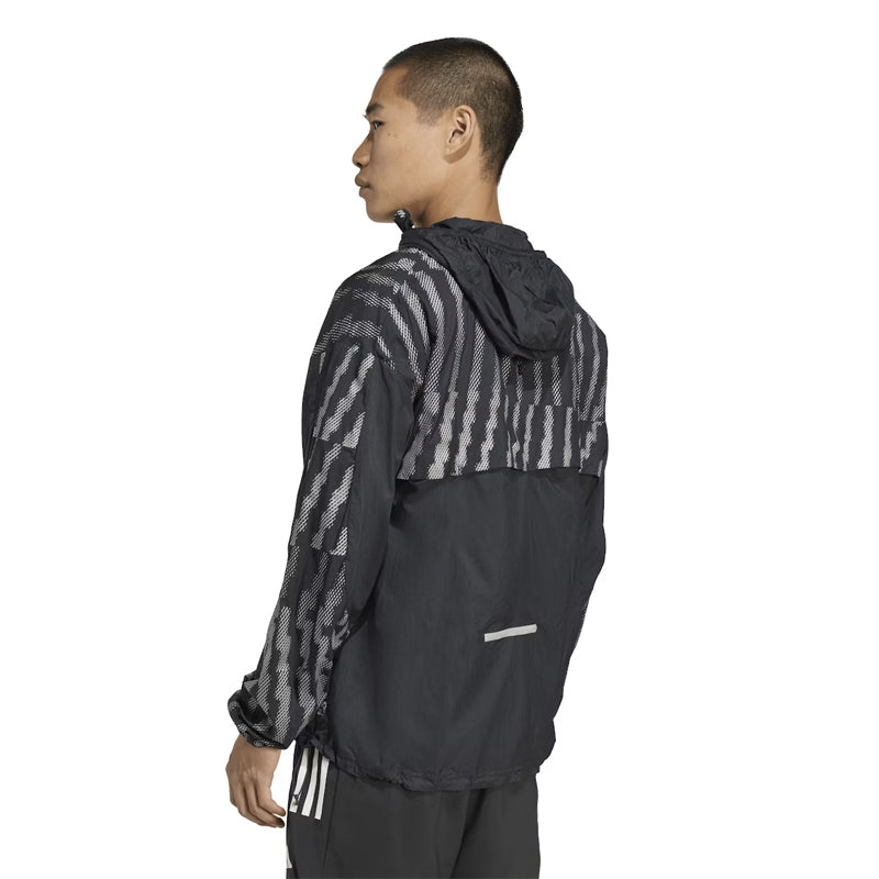 Adidas Adi365 Reflective Men's Running Jacket - Black/Reflective Silver