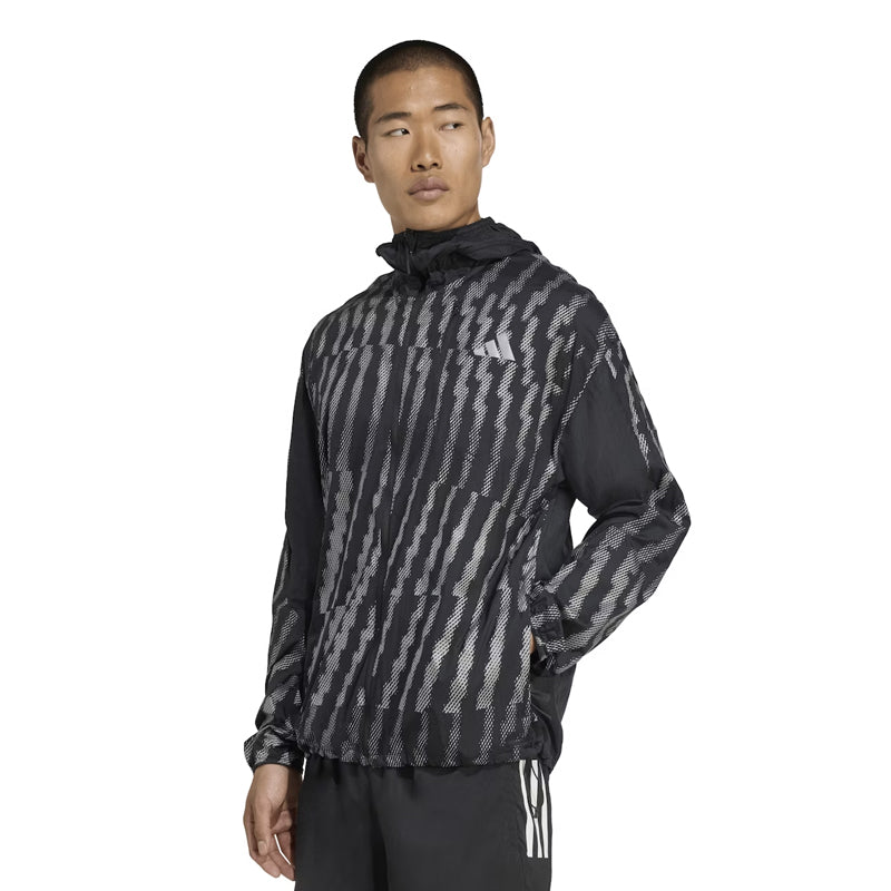 Adidas Adi365 Reflective Men's Running Jacket - Black/Reflective Silver