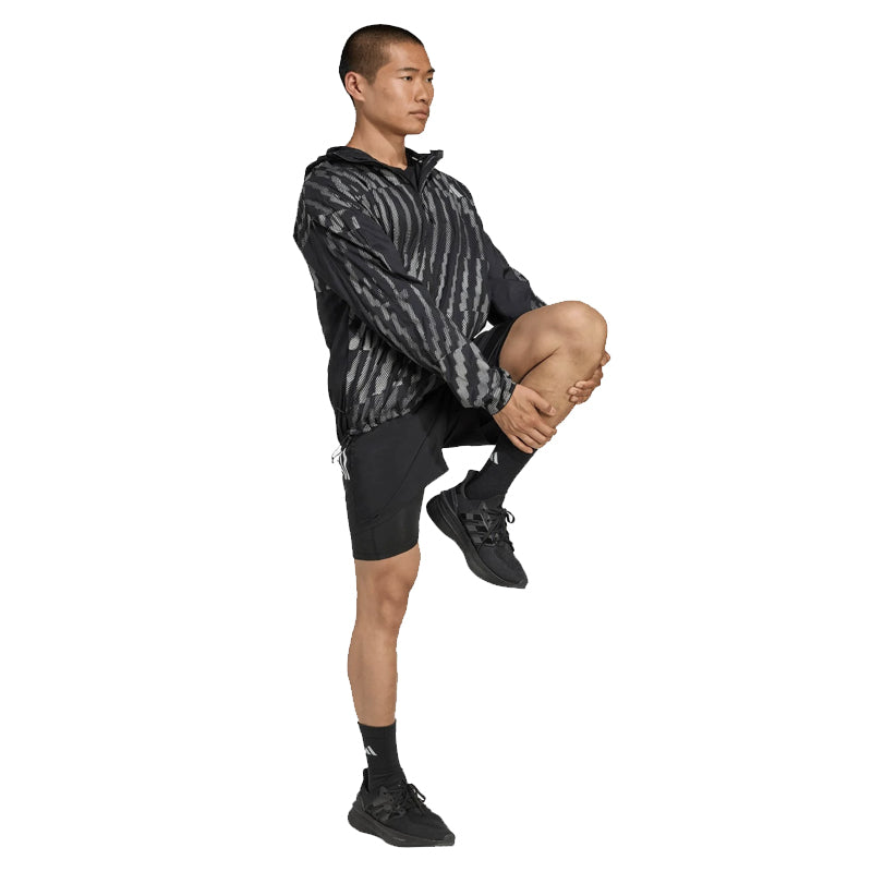 Adidas Adi365 Reflective Men's Running Jacket - Black/Reflective Silver