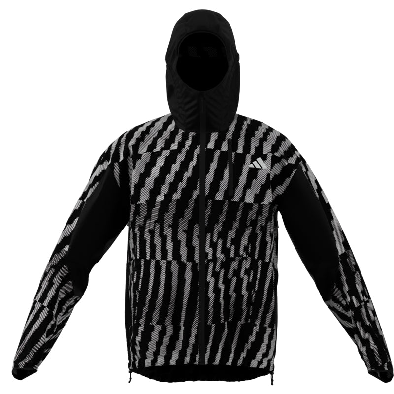 Adidas Adi365 Reflective Men's Running Jacket - Black/Reflective Silver