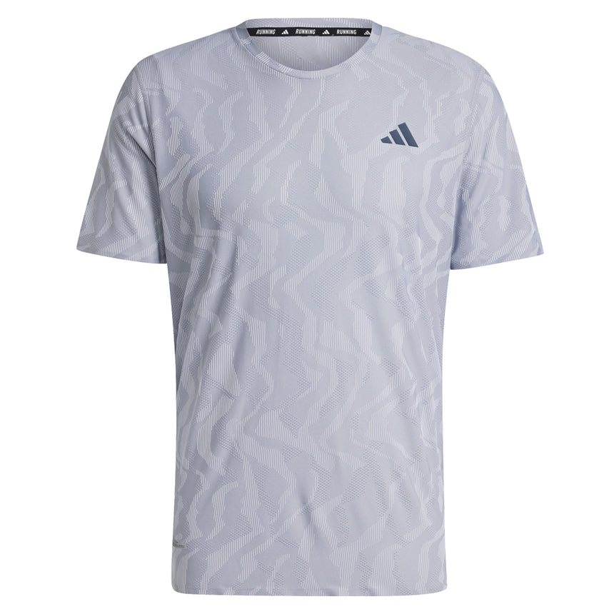 Adidas Ultimate Engineered Men's Running Tee - Halo Silver