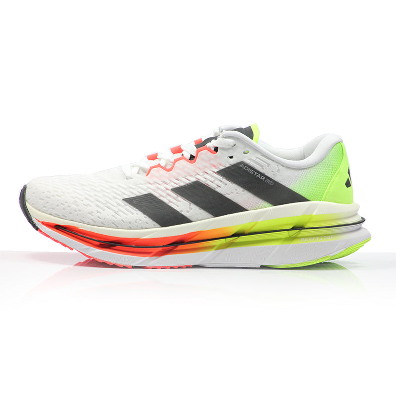 adidas Adistar BYD Men's Running Shoe - Cloud White/Core Black/Lucid Lemon