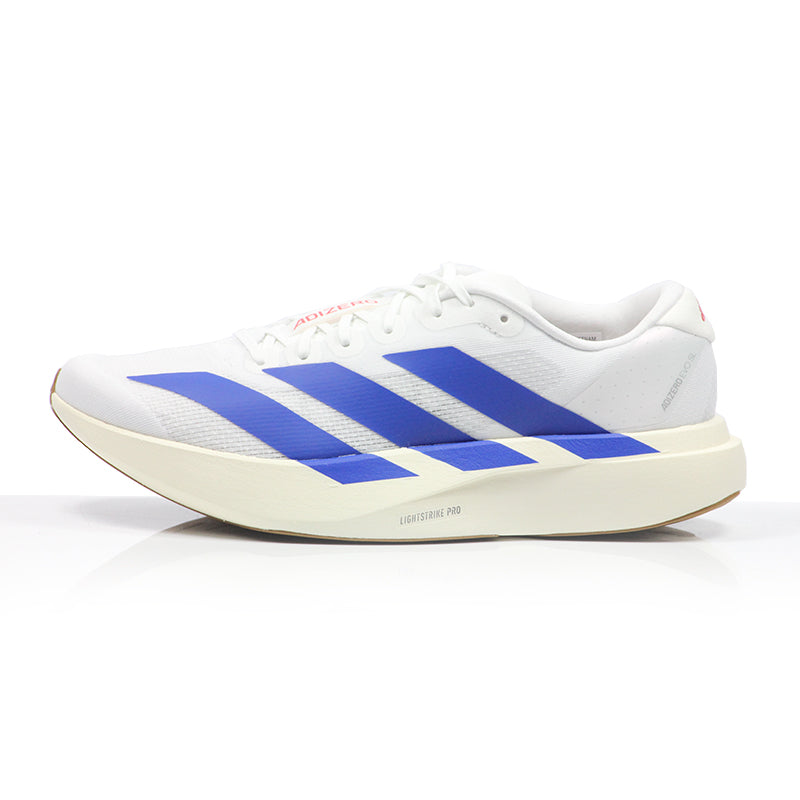 adidas Adizero Evo SL Men's Running Shoe - Cloud White/Royal Blue/Pure Ruby