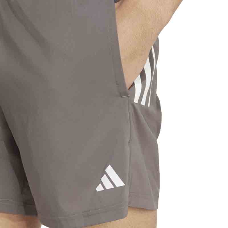 Adidas Own The Run 3 Stripes 5 Inch Men's Running Short - Charcoal