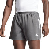Adidas Own The Run 3 Stripes 5 Inch Men's Running Short - Grey/Six