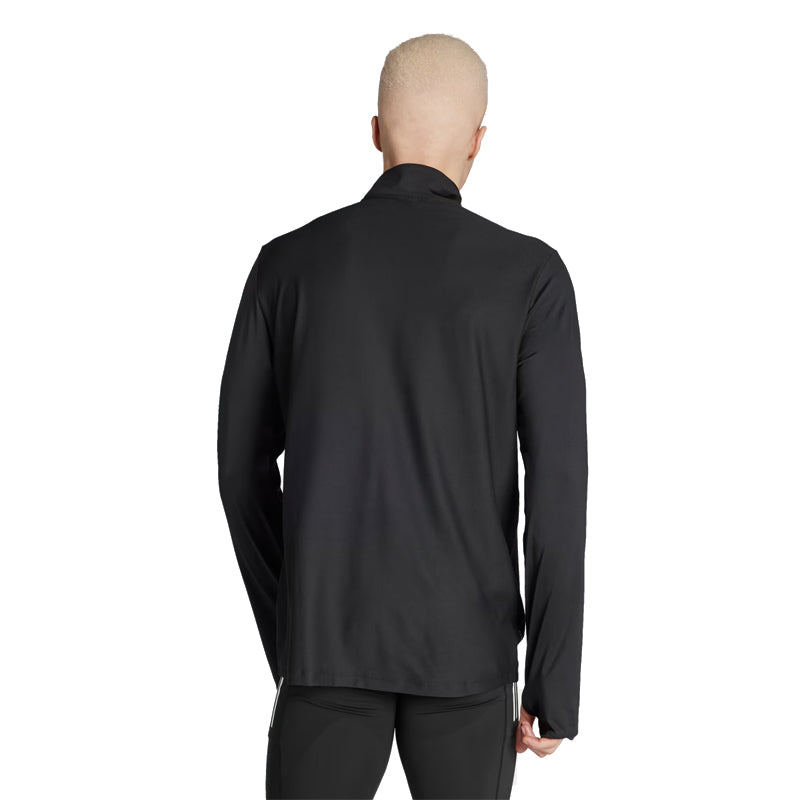 Adidas Own The Run Half Zip Long Sleeve Men's Running Top - Black