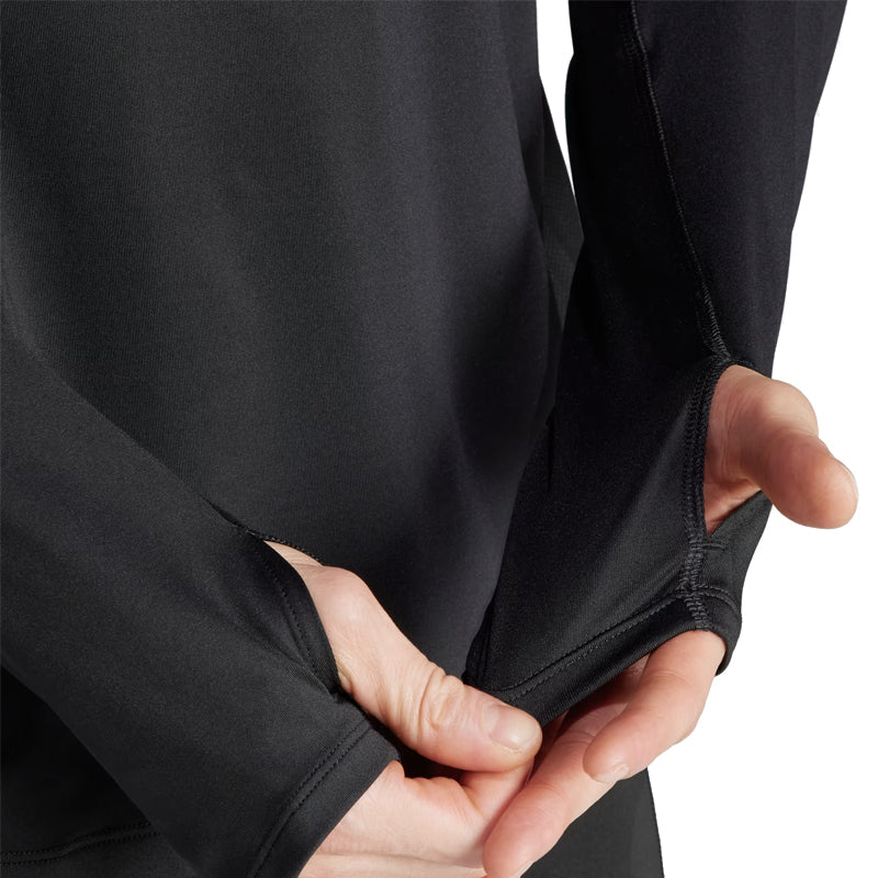 Adidas Own The Run Half Zip Long Sleeve Men's Running Top - Black