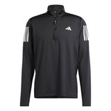 Adidas Own The Run Half Zip Long Sleeve Men's Running Top - Black