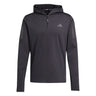 Adidas Own The Run Winterized Hooded Half Zip Men's Running Top - Black