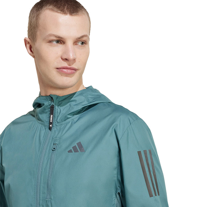 Adidas Own The Run Men's Running Jacket -Preloved Teal