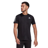 adidas Own The Run Short Sleeve Men's Running Tee - Black/Reflective Silver