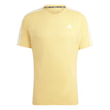 adidas Own The Run 3 Stripes Short Sleeve Men's Running Tee - Semi Spark