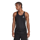 adidas Own the Run Men's Running Singlet - Black/Reflective Silver