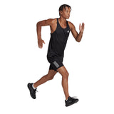 adidas Own the Run Men's Running Singlet - Black/Reflective Silver