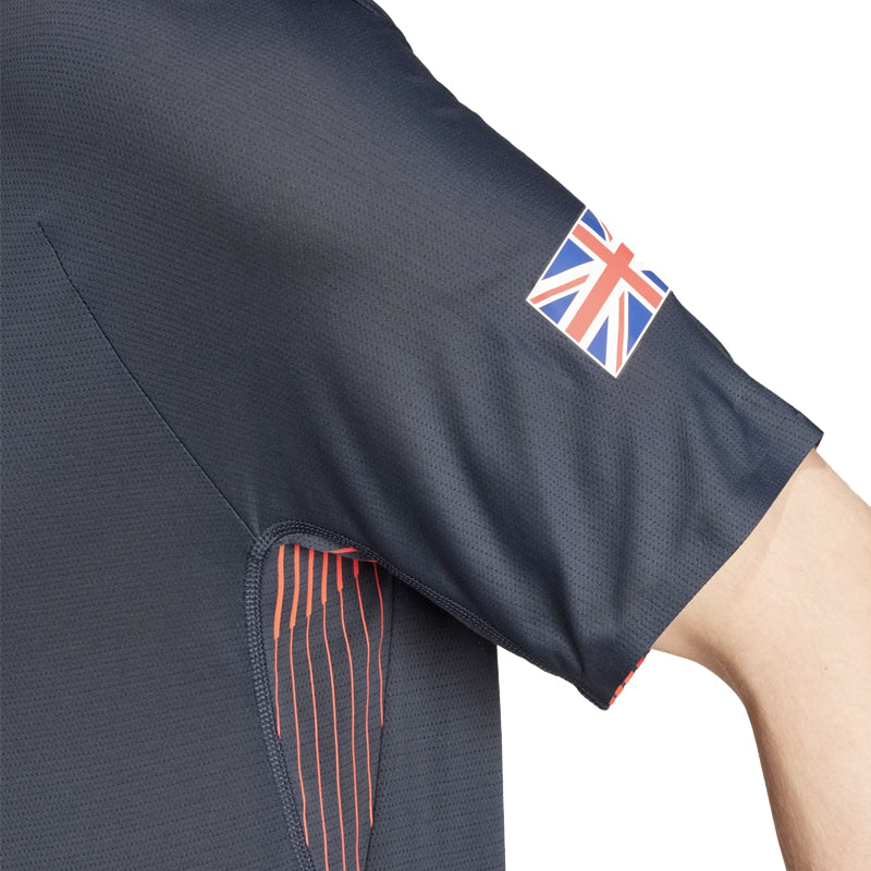 adidas Adizero Team GB Men's Running Short Sleeve Tee - Legend Ink