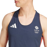 adidas Adizero Team GB Men's Running Singlet - Legend Ink