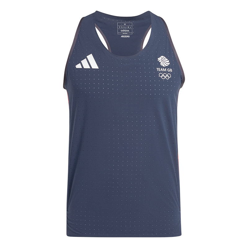 adidas Adizero Team GB Men's Running Singlet - Legend Ink